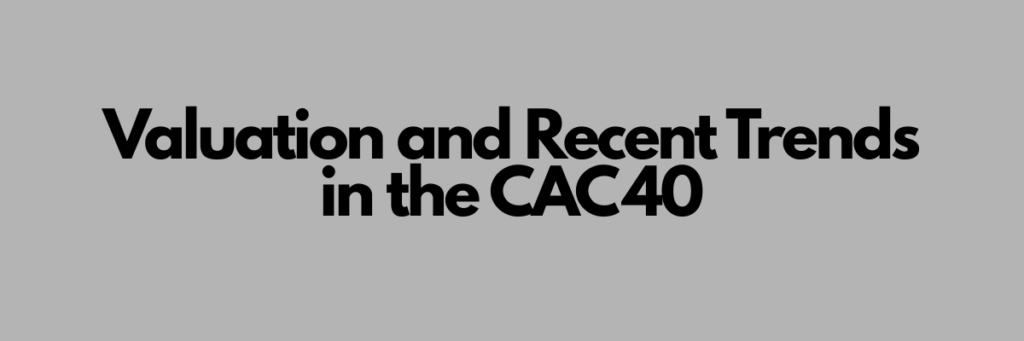 Valuation and Recent Trends in the CAC 40